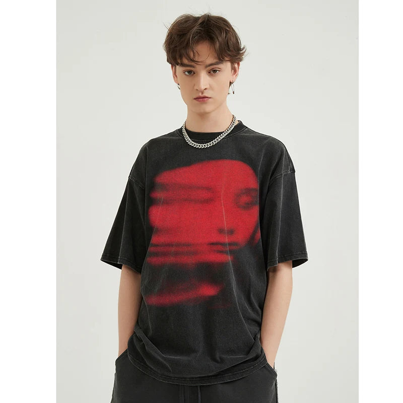 'Face Shadow' T shirt - Supra Clothing
